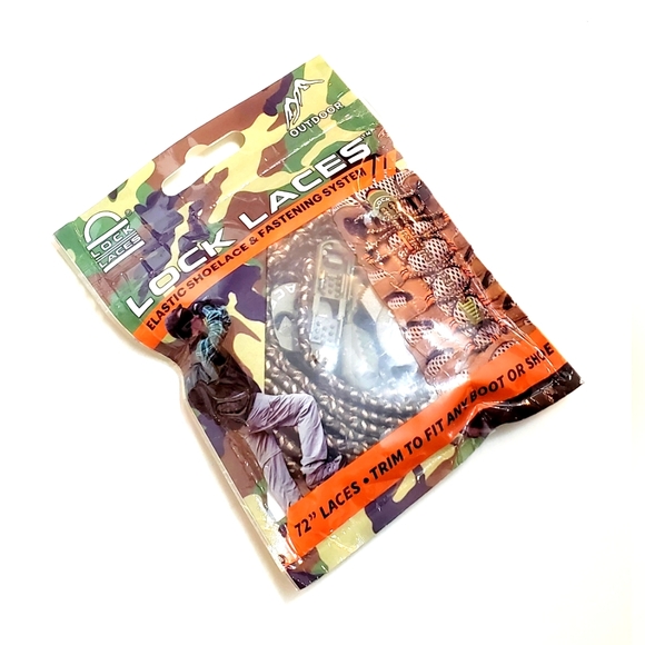 Lock Laces - Elastic No Tie Shoelace and Fastening System Camo OSFA - Picture 2 of 3